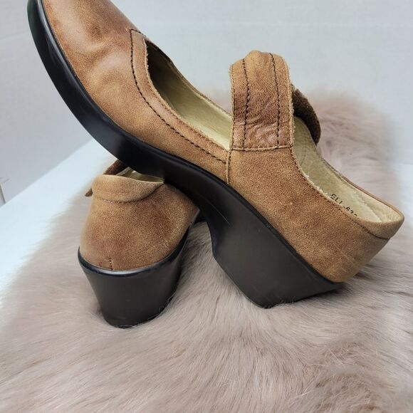 Alegria Ella Saddle Brown Mary Jane Comfort Leather Shoes ELL-632 Size 10 - Picture 6 of 10